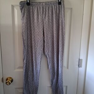 Secret Treasures Light Gray Printed Lounge Pajama Pants